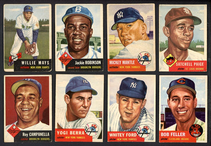 1953 Topps Baseball Complete Set Mid Grade Mantle Mays Paige 567207