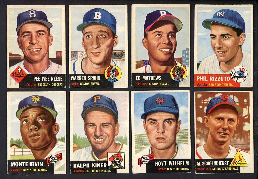 1953 Topps Baseball Complete Set Mid Grade Mantle Mays Paige 567207