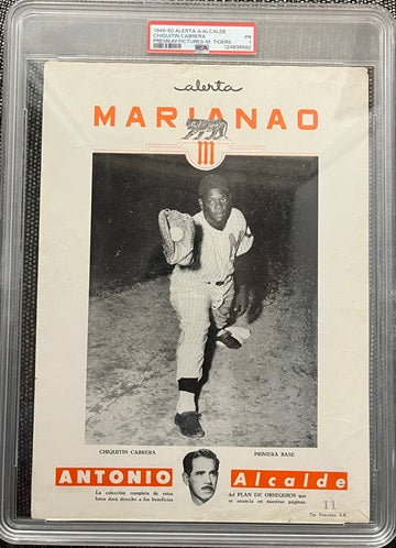 1949 Alerta Alcalde Premiums Chiquitin Cabrera Tigers PSA 1 PR 567210