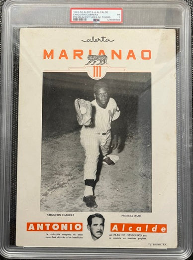 1949 Alerta Alcalde Premiums Chiquitin Cabrera Tigers PSA 1 PR 567211