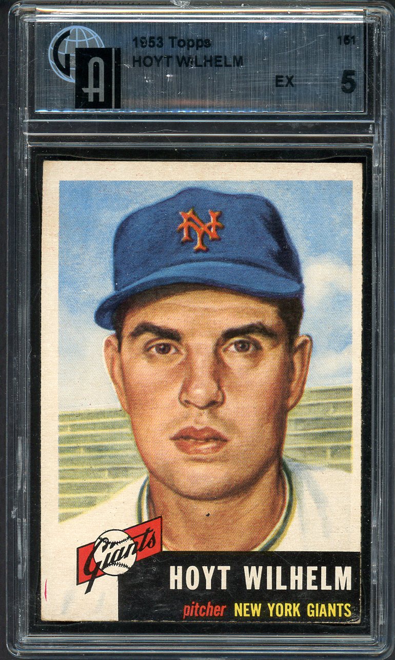 1953 Topps Baseball #151 Hoyt Wilhelm Giants GAI 5 EX 567218