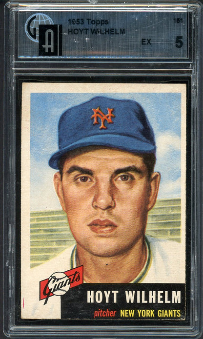 1953 Topps Baseball #151 Hoyt Wilhelm Giants GAI 5 EX 567218
