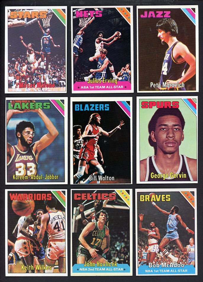 1975 Topps Basketball Complete Set EX-MT Erving Malone Walton 567228
