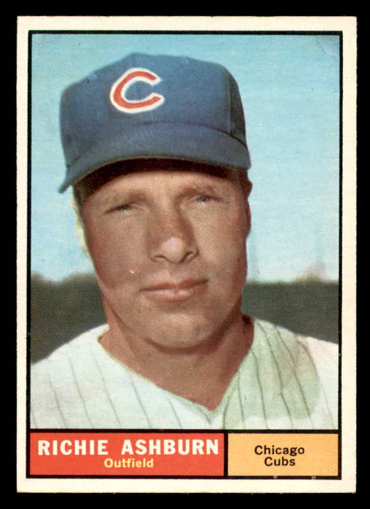 1961 Topps Baseball #088 Richie Ashburn Cubs EX-MT 567272