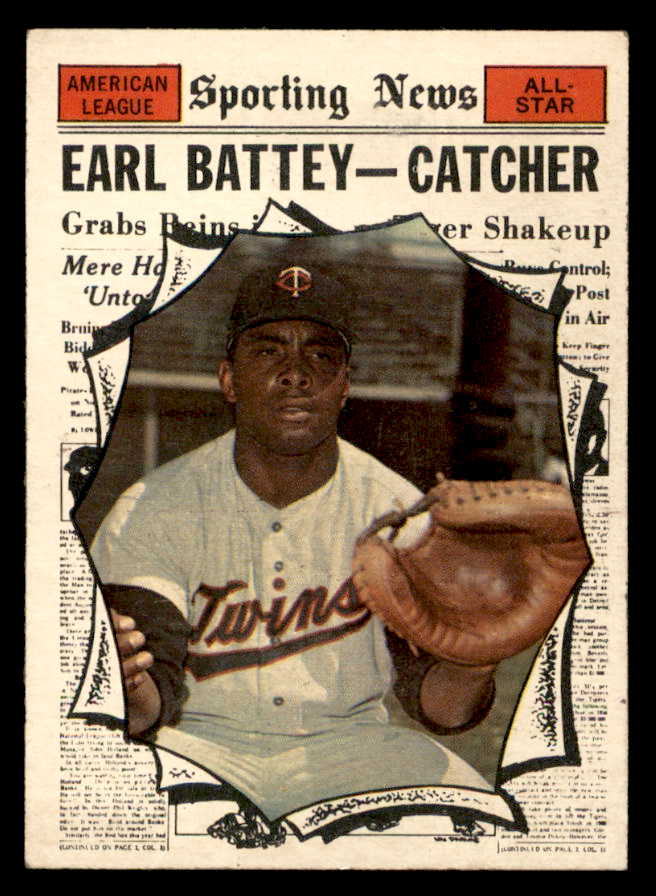 1961 Topps Baseball #582 Earl Battey A.S. Twins EX-MT 567273