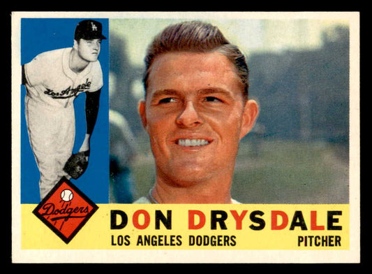 1960 Topps Baseball #475 Don Drysdale Dodgers EX-MT 567280