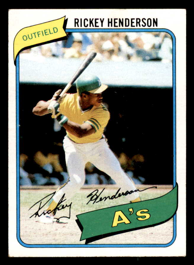 1980 Topps Baseball #582 Rickey Henderson A's EX+/EX-MT 567282