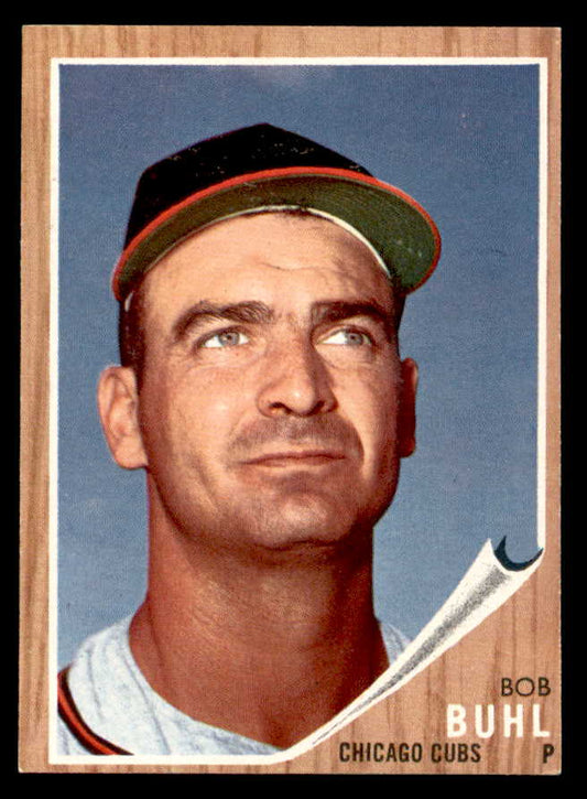 1962 Topps Baseball #458 Bob Buhl Cubs EX-MT No Emblem 567295