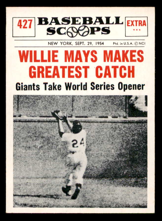 1961 Nu Card Scoops #427 Willie Mays Giants EX-MT 567297