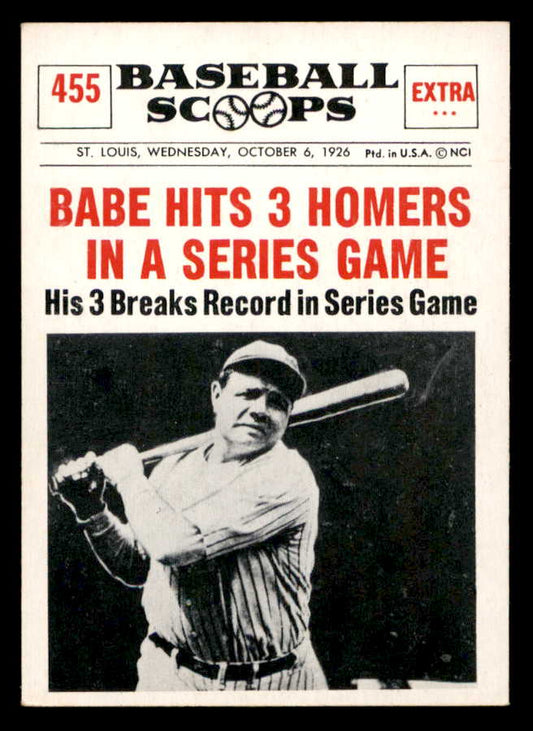 1961 Nu Card Scoops #455 Babe Ruth Yankees NR-MT 567299