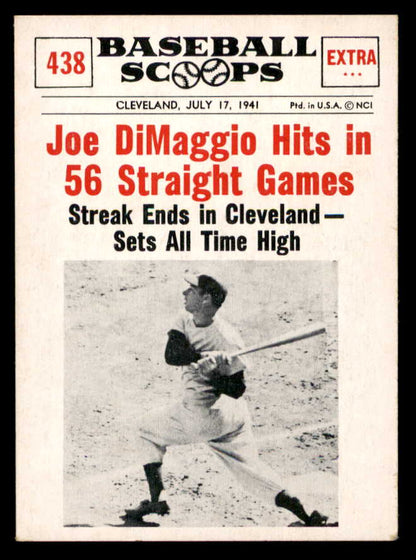 1961 Nu Card Scoops #438 Joe Dimaggio Yankees EX+/EX-MT 567302