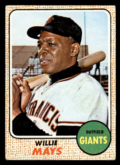 1968 Topps Baseball #050 Willie Mays Giants VG-EX 567313