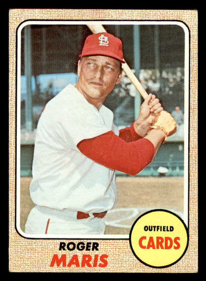 1968 Topps Baseball #330 Roger Maris Cardinals VG-EX 567315