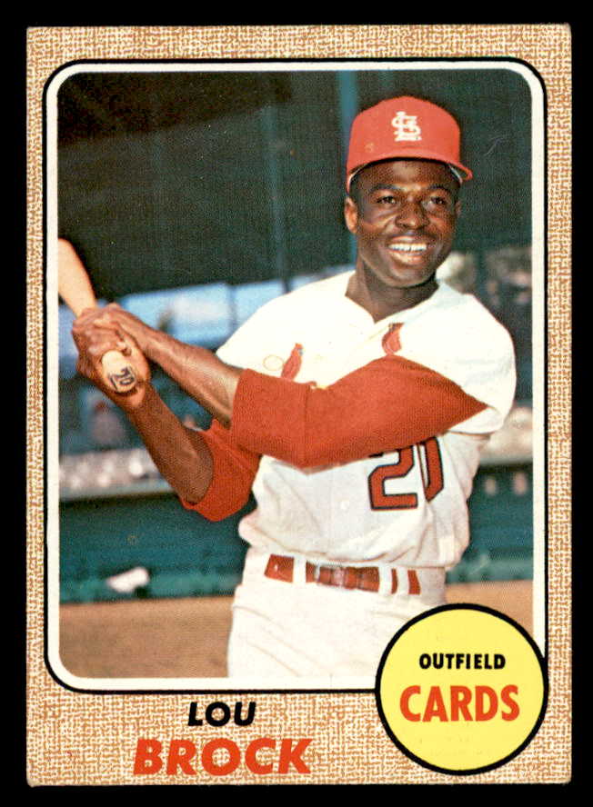 1968 Topps Baseball #520 Lou Brock Cardinals VG-EX 567317