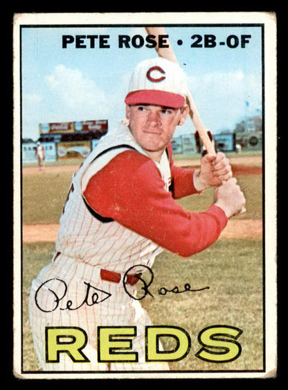 1967 Topps Baseball #430 Pete Rose Reds Good 567322