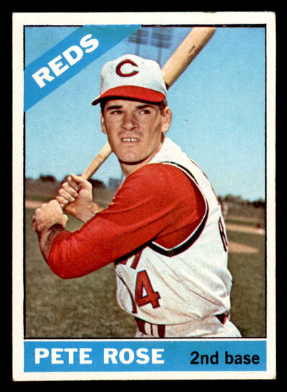 1966 Topps Baseball #030 Pete Rose Reds Good 567326