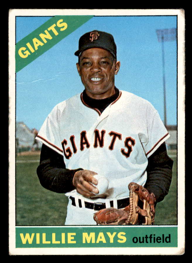 1966 Topps Baseball #001 Willie Mays Giants GD-VG 567327