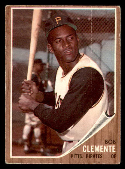 1962 Topps Baseball #010 Roberto Clemente Pirates VG-EX 567338