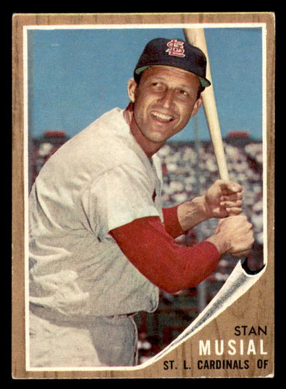 1962 Topps Baseball #050 Stan Musial Cardinals EX 567339