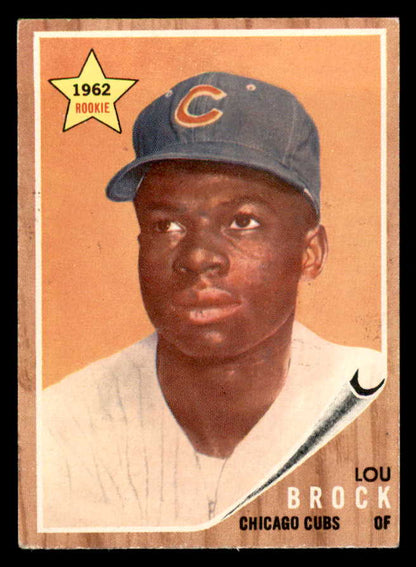 1962 Topps Baseball #387 Lou Brock Cubs VG-EX 567341