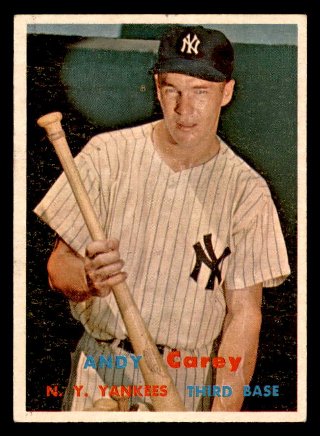 1957 Topps Baseball #290 Andy Carey Yankees EX-MT 567343