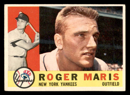 1960 Topps Baseball #377 Roger Maris Yankees GD-VG 567348
