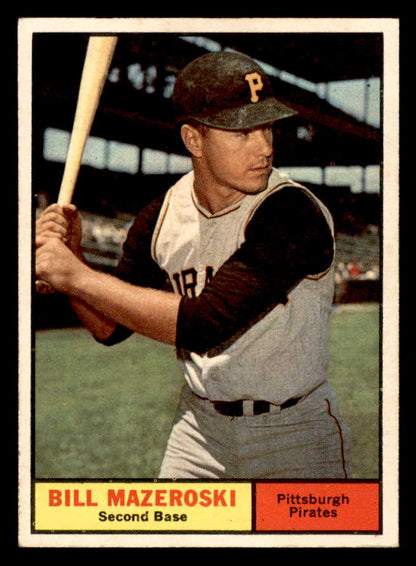 1961 Topps Baseball #430 Bill Mazeroski Pirates EX-MT 567356