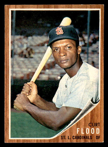 1962 Topps Baseball #590 Curt Flood Cardinals EX-MT 567361