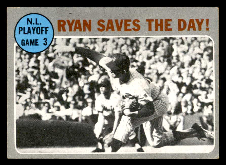 1970 Topps Baseball #197 N.L. Play Offs Game 3 Nolan Ryan VG-EX 567362