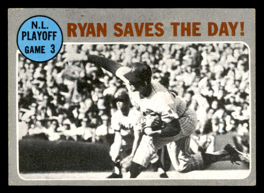 1970 Topps Baseball #197 N.L. Play Offs Game 3 Nolan Ryan VG-EX 567362