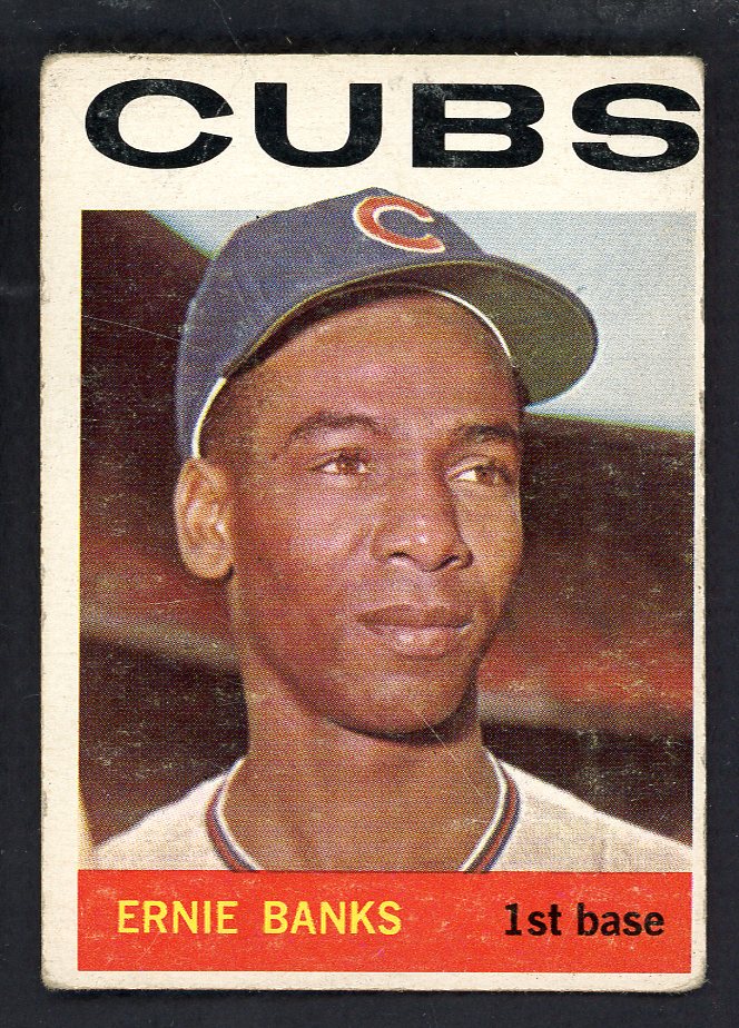 1964 Topps Baseball #055 Ernie Banks Cubs VG 567370