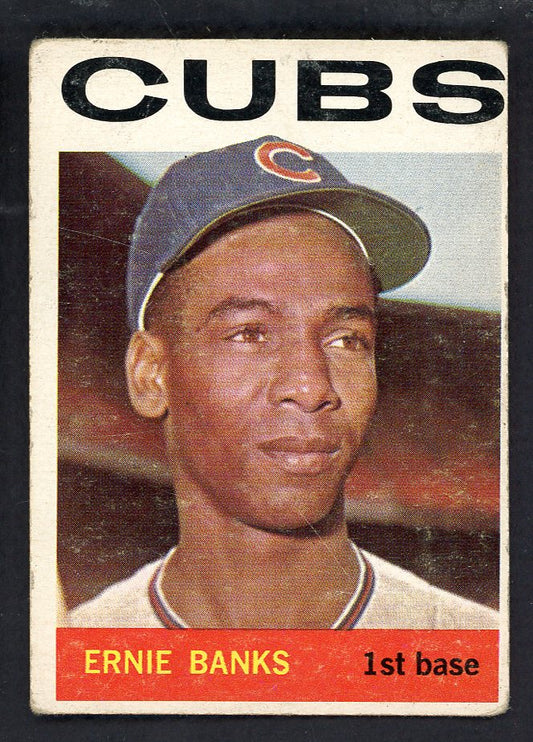 1964 Topps Baseball #055 Ernie Banks Cubs VG 567370