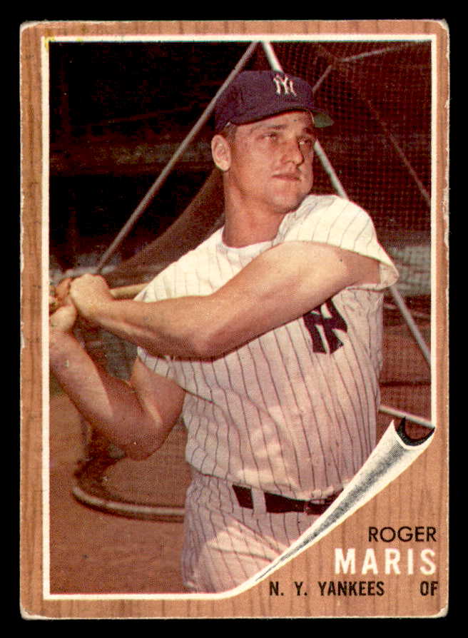 1962 Topps Baseball #001 Roger Maris Yankees VG 567372