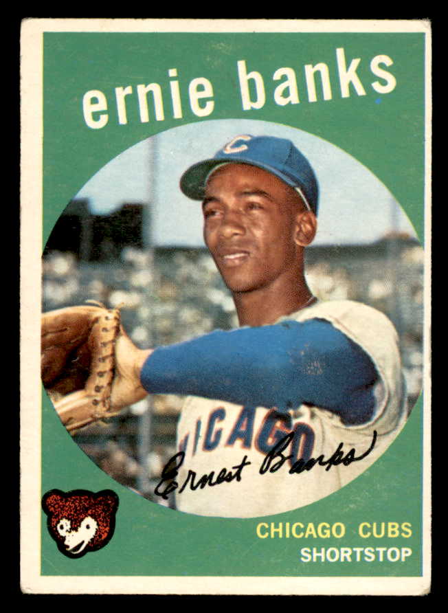 1959 Topps Baseball #350 Ernie Banks Cubs VG 567384
