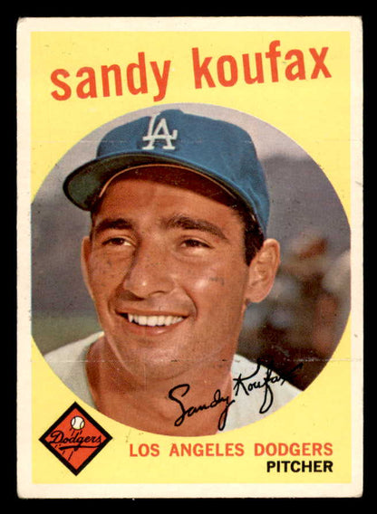 1959 Topps Baseball #163 Sandy Koufax Dodgers VG 567387