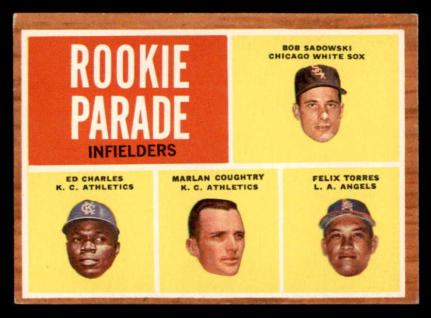 1962 Topps Baseball #595 Ed Charles A's EX 567389