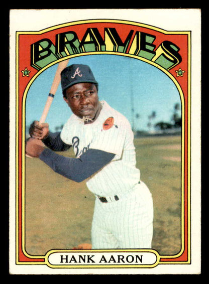 1972 Topps Baseball #299 Hank Aaron Braves EX+/EX-MT 567391