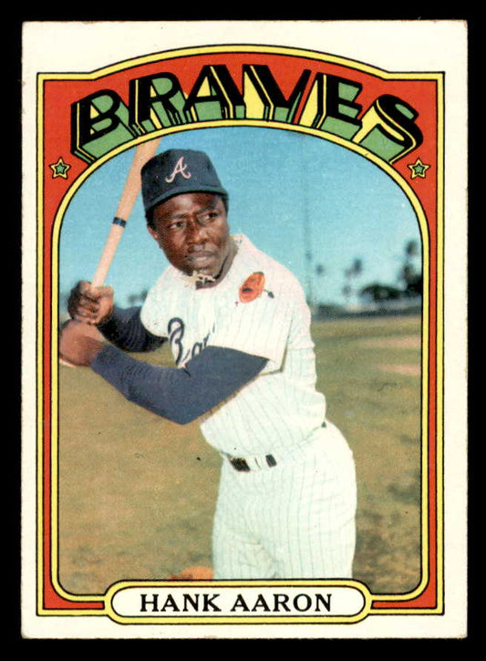 1972 Topps Baseball #299 Hank Aaron Braves EX+/EX-MT 567391