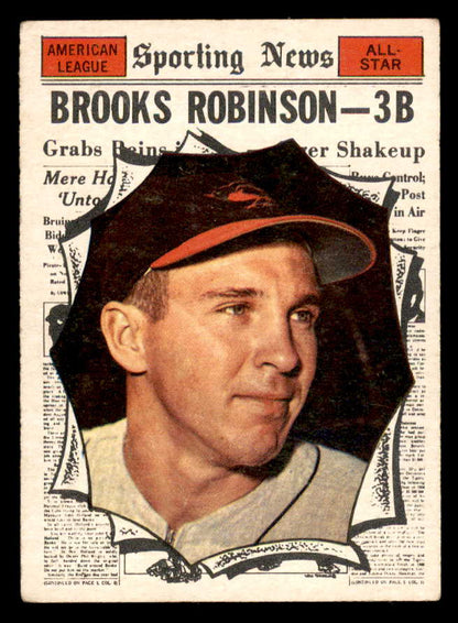 1961 Topps Baseball #572 Brooks Robinson A.S. Orioles VG 567392