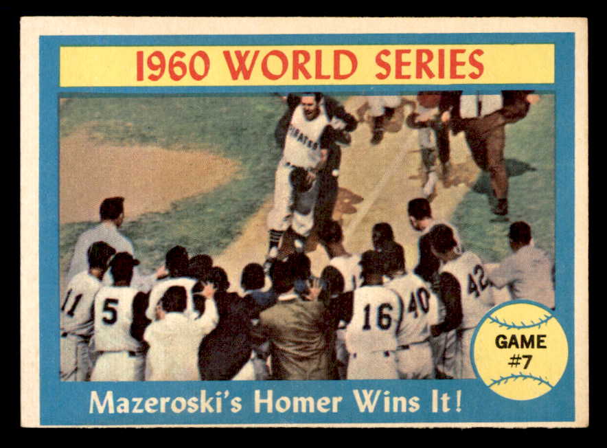 1961 Topps Baseball #312 World Series Game 7 Mazeroski VG-EX 567394