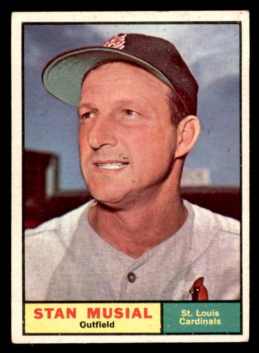 1961 Topps Baseball #290 Stan Musial Cardinals EX+/EX-MT 567397