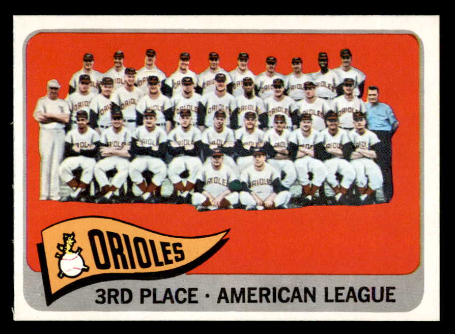 1965 Topps Baseball #572 Baltimore Orioles Team NR-MT 567405