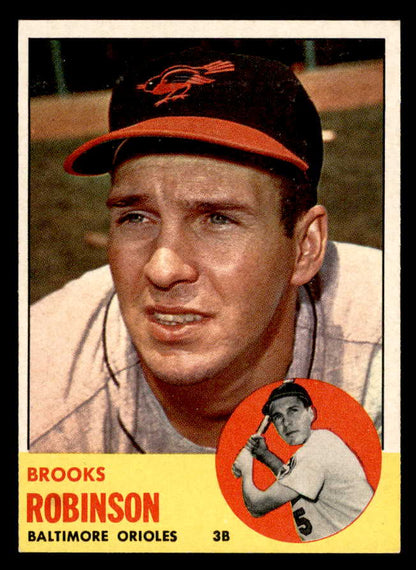1963 Topps Baseball #345 Brooks Robinson Orioles EX+/EX-MT 567406