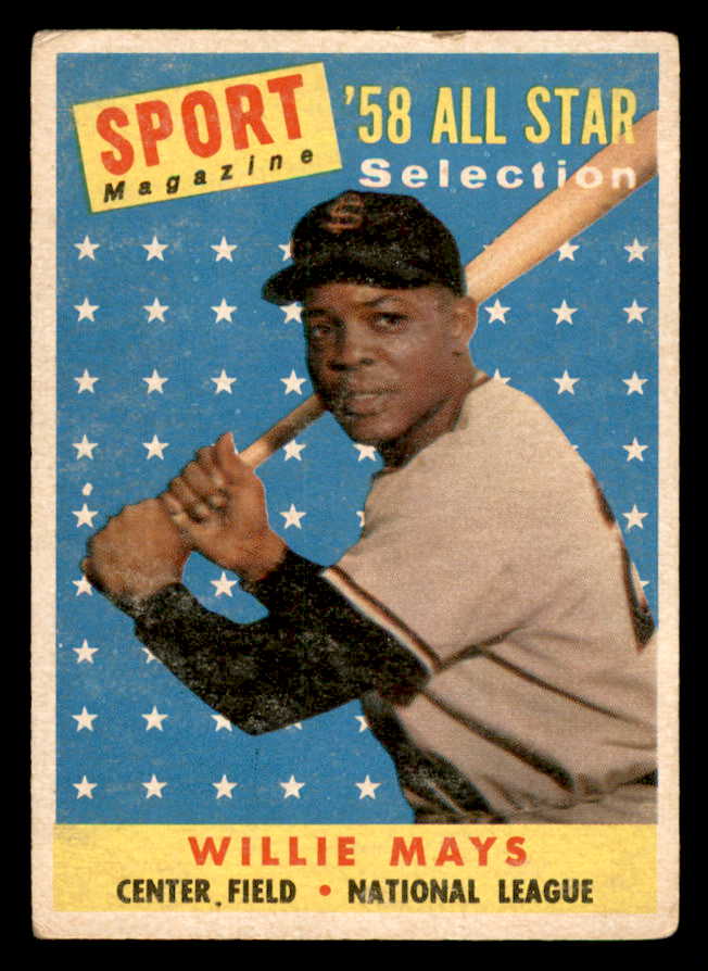 1958 Topps Baseball #486 Willie Mays A.S. Giants VG 567417