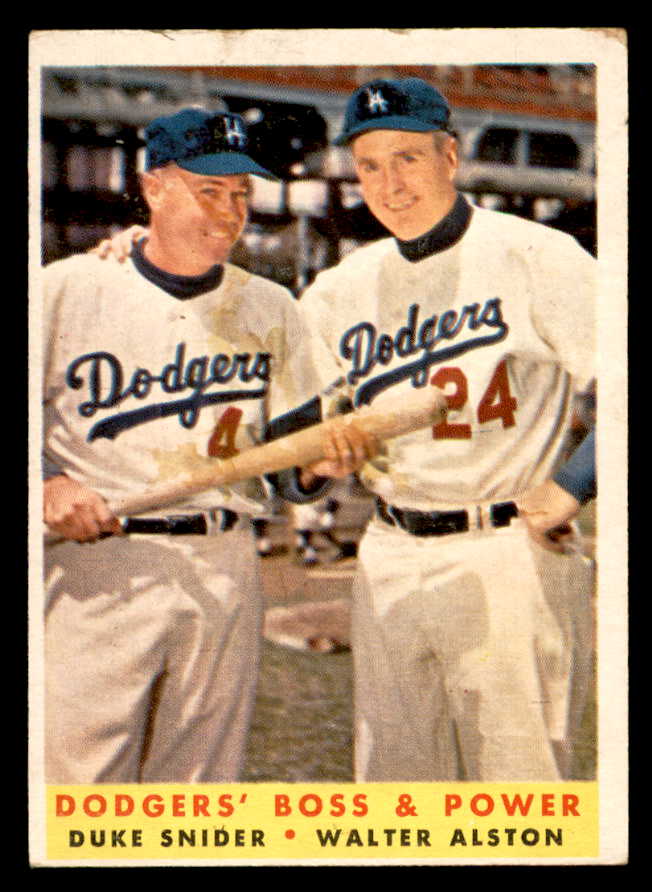 1958 Topps Baseball #314 Duke Snider Walter Alston VG-EX 567425