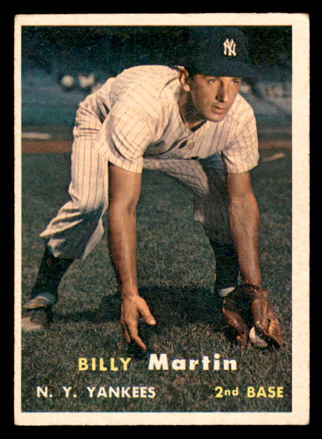 1957 Topps Baseball #062 Billy Martin Yankees VG 567427