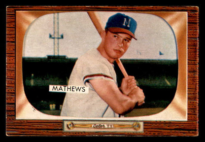 1955 Bowman Baseball #103 Eddie Mathews Braves EX+/EX-MT 567437