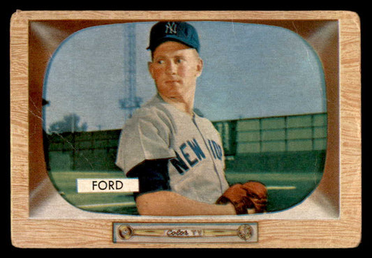 1955 Bowman Baseball #059 Whitey Ford Yankees VG 567439