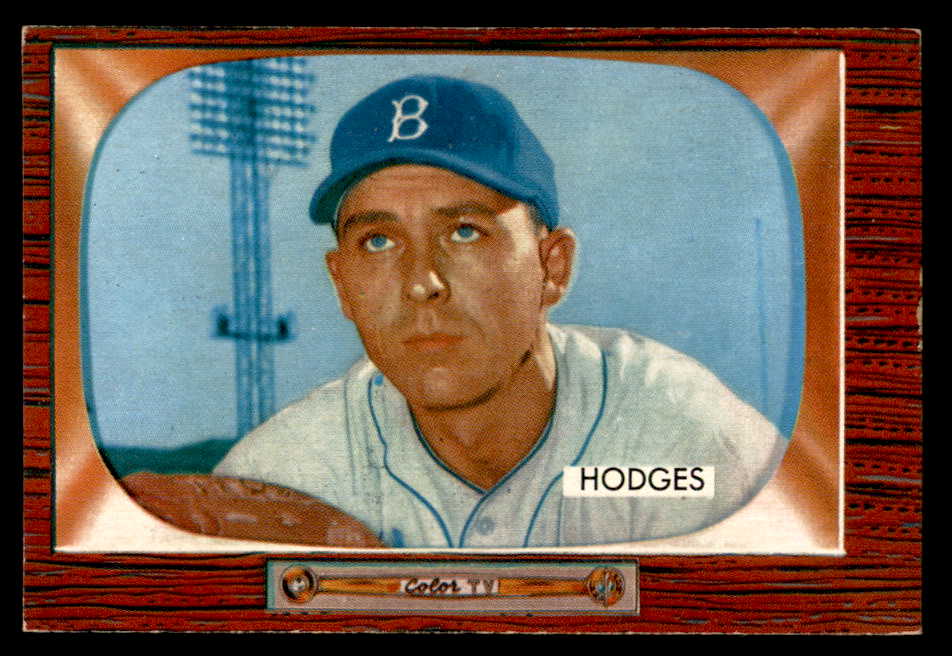 1955 Bowman Baseball #158 Gil Hodges Dodgers EX-MT 567442