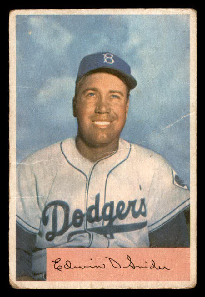 1954 Bowman Baseball #170 Duke Snider Dodgers Good 567443